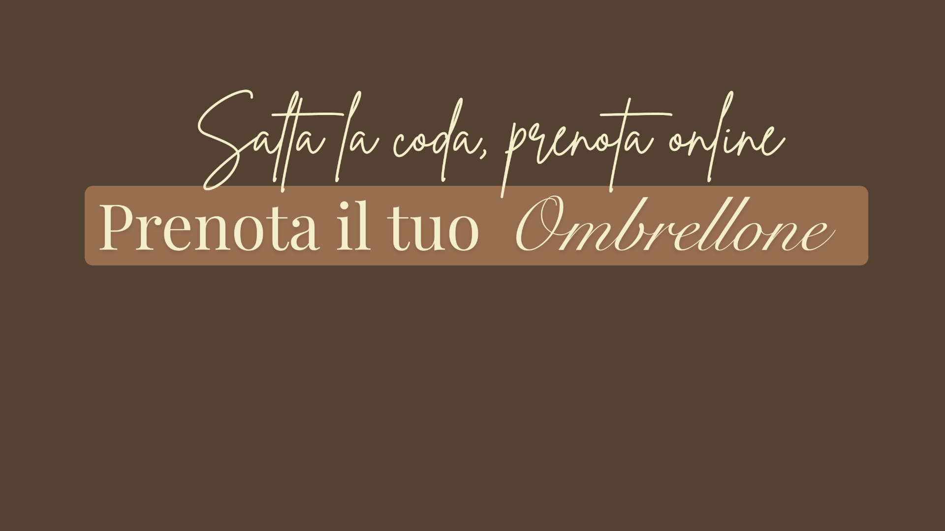Prenota il tuo angolo di paradiso sotto il sole!