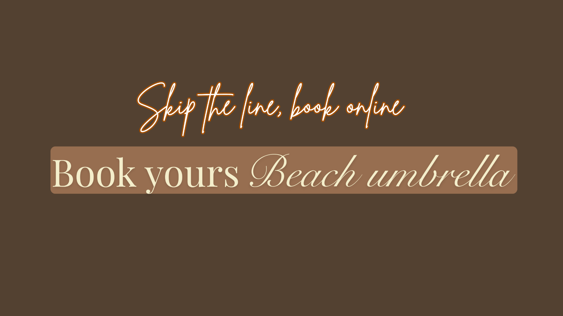 Book your corner of paradise under the sun!